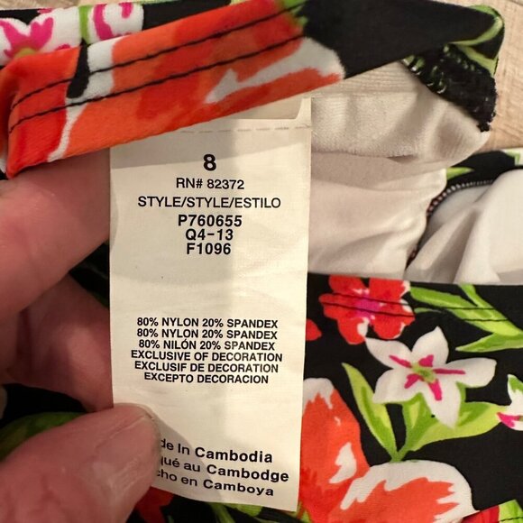 ISLAND ESCAPE WOMENS TANKINI TOP SIZE 8 BOTTOMS SIZE 12 - Picture 9 of 10